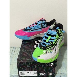 Puma Men's Basketball Sneakers Scoot Zeros II 2K Bright Aqua OUTOFSTOCK